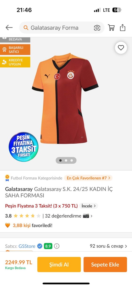 Galatasaray Forma - Görsel 3
