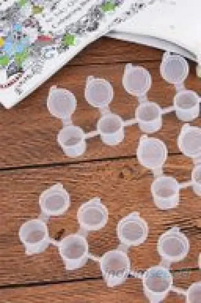 100lü 3ml mini boya kutusu. Hafif, sızdırmaz ve yumuşak kapaklı - Görsel 2