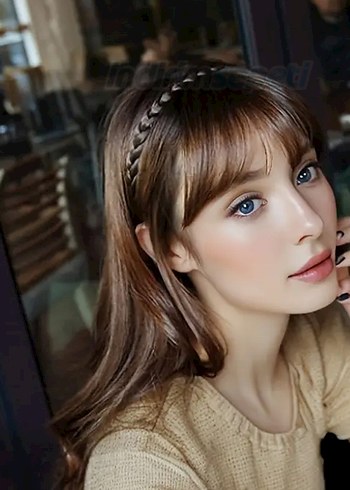 Saç Örgülü Kadın Taç, Örgülü Taç, Saç Görünümlü - Görsel 2