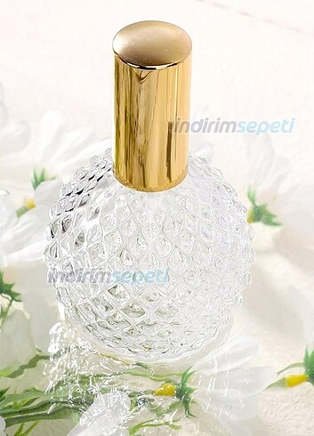 Michaeller
Cam Şişe Gold Kapak Spreyli Boş Kolonya Parfüm Şişesi - Görsel 2