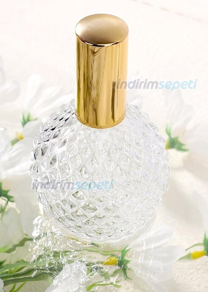 Michaeller
Cam Şişe Gold Kapak Spreyli Boş Kolonya Parfüm Şişesi - Görsel 2