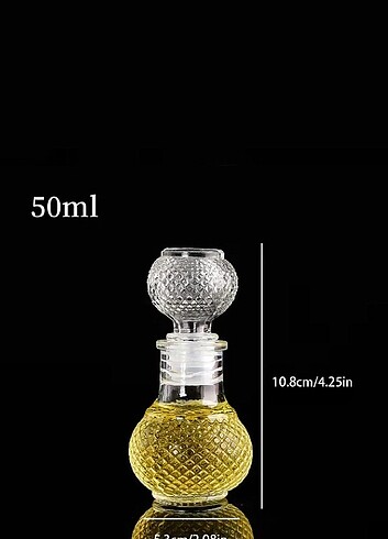 Michaeller
Şişe Tırtıklı Cam Kapaklı Boş Kolonya Parfüm Şişesi 5 - Görsel 2