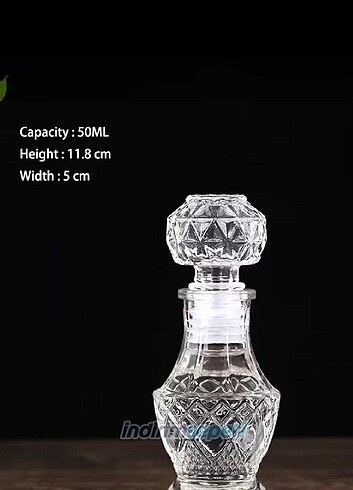 Michaeller
Şişe Cam Çizgili Kapaklı Boş Kolonya Parfüm Şişesi 50 - Görsel 2