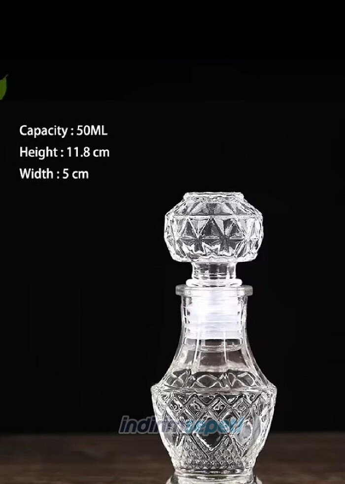 Michaeller
Şişe Cam Çizgili Kapaklı Boş Kolonya Parfüm Şişesi 50 - Görsel 2