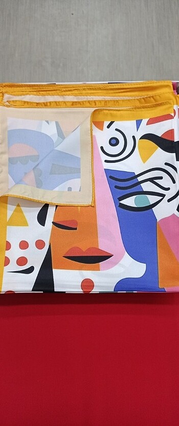 Diğer Saten fular rayon kumaş parlak bandana 50x50cm Tek taraflı dijit
