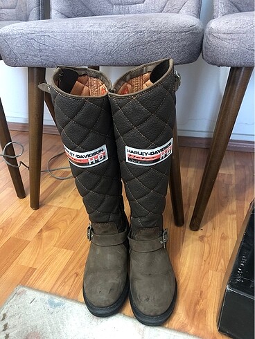37 Beden kahverengi Renk Harley Davidson Uzun Çizme