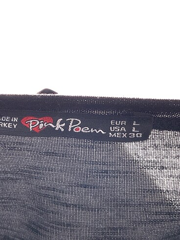 l Beden siyah Renk PreLoved Bluz %70 İndirimli.