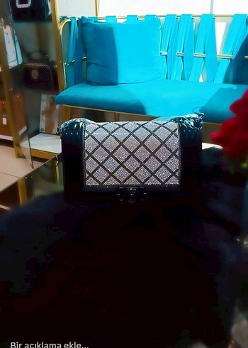 Michael Kors Kilitli Siyah Ekose Desenli Deri Kadın Çanta