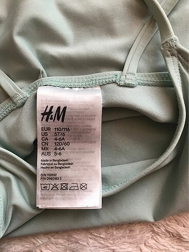 4 Yaş Beden H&M KIZ ÇOCUK MAYO 4-6 yaş