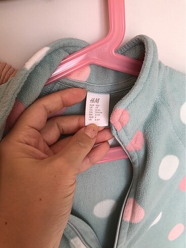 24-36 Ay Beden H&M muflon ceket 3-4Yaş
