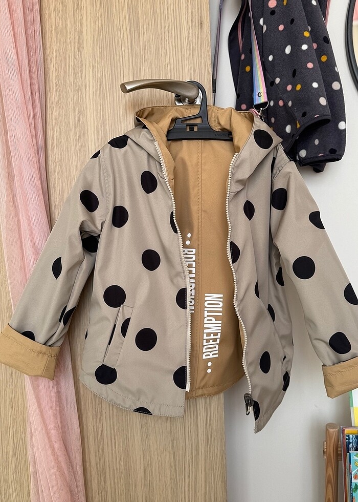 Kız çocuk çift taraflı ceket - Görsel 4