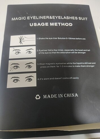 Beden Magic Eyeliner & Eyelashes ( Takma kirpik )