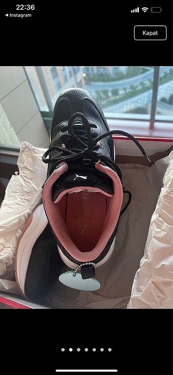 39 Beden siyah Renk Puma spor ayakkabı