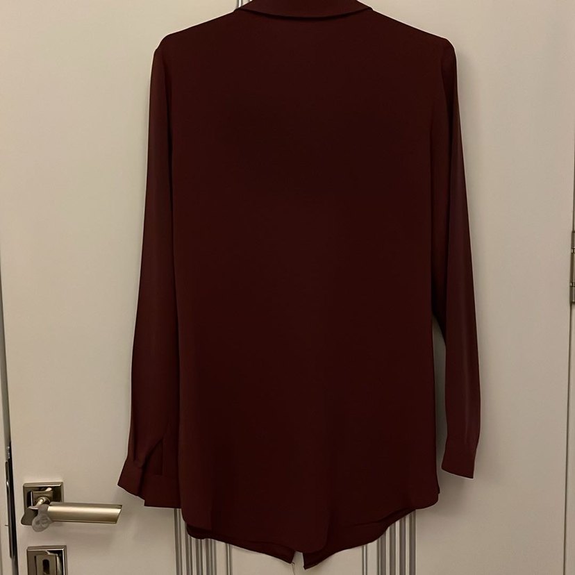 Gül kurusu Kadın Uzun Kollu Gömlek - Görsel 2