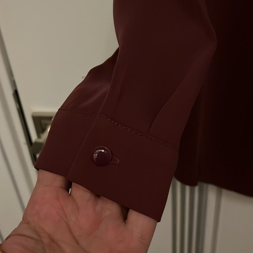 Gül kurusu Kadın Uzun Kollu Gömlek - Görsel 3