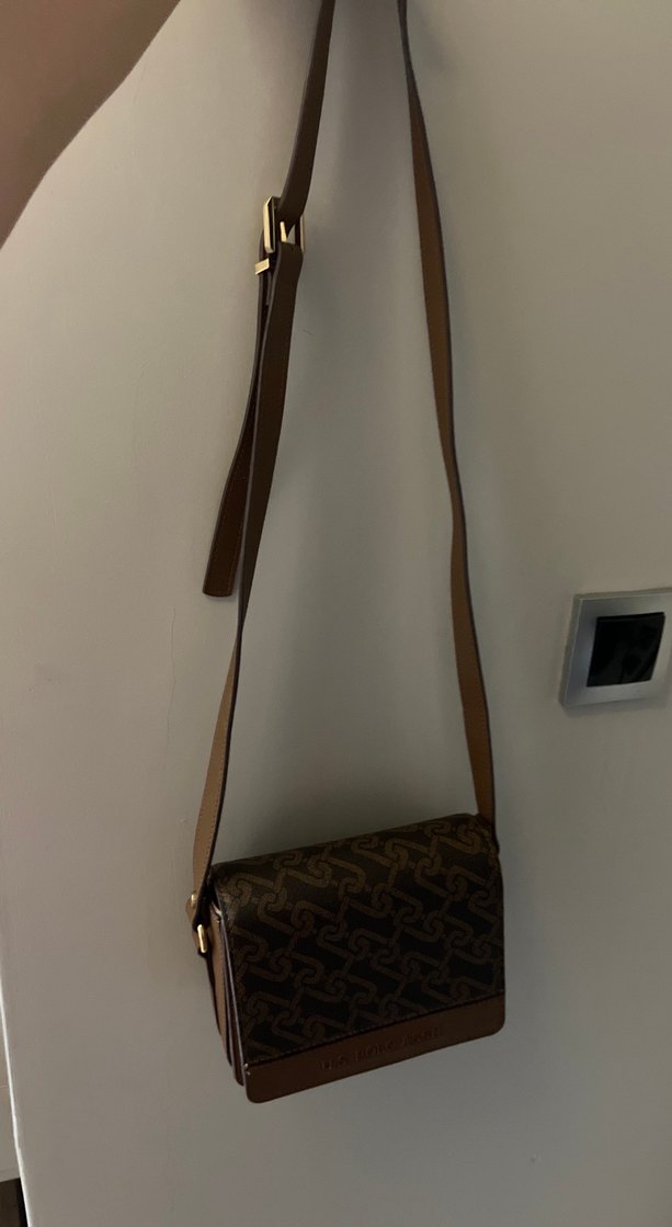 Kahverengi Deri zincir Desenli Kadın Çanta - Görsel 3