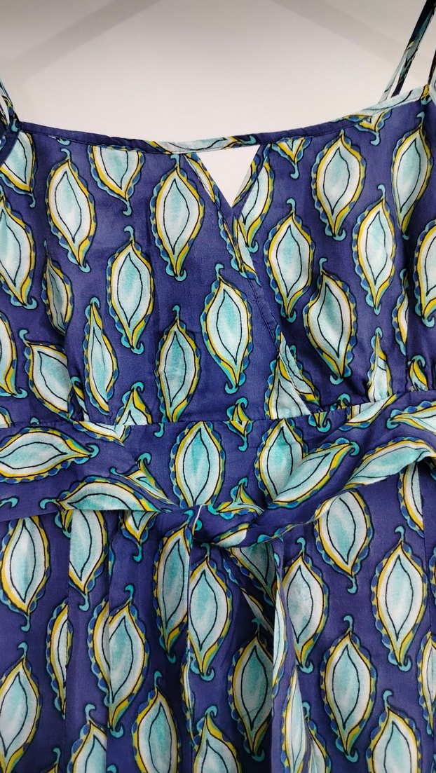 XS beden Bohem Çok Renkli Desenli Uzun Hamile Eteği - Görsel 2