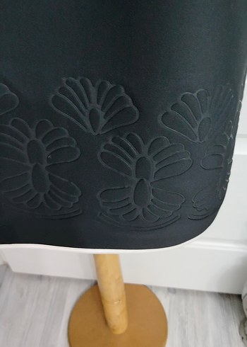 xl Beden 42 beden, Dantel İşlemeli Siyah Midi Elbise