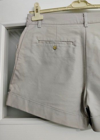 H&M 38 beden sort, Düğmeli Bej Mini Kadın Şort