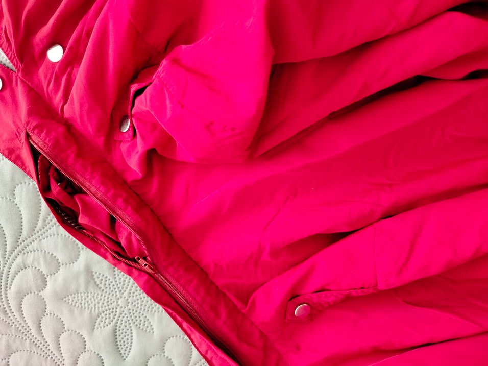 XX beden Bordo Kemerli Uzun Kadın Yağmurluk - Görsel 5