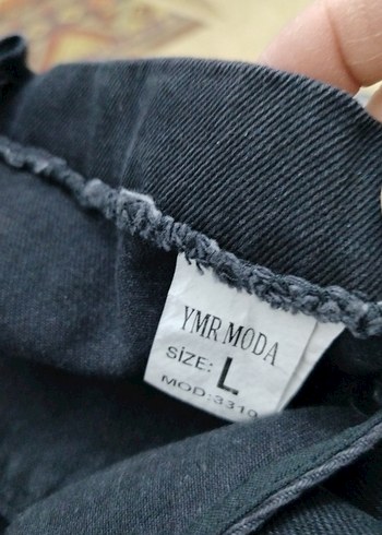 L beden Siyah Kot Midi Askılı Elbise - Görsel 5