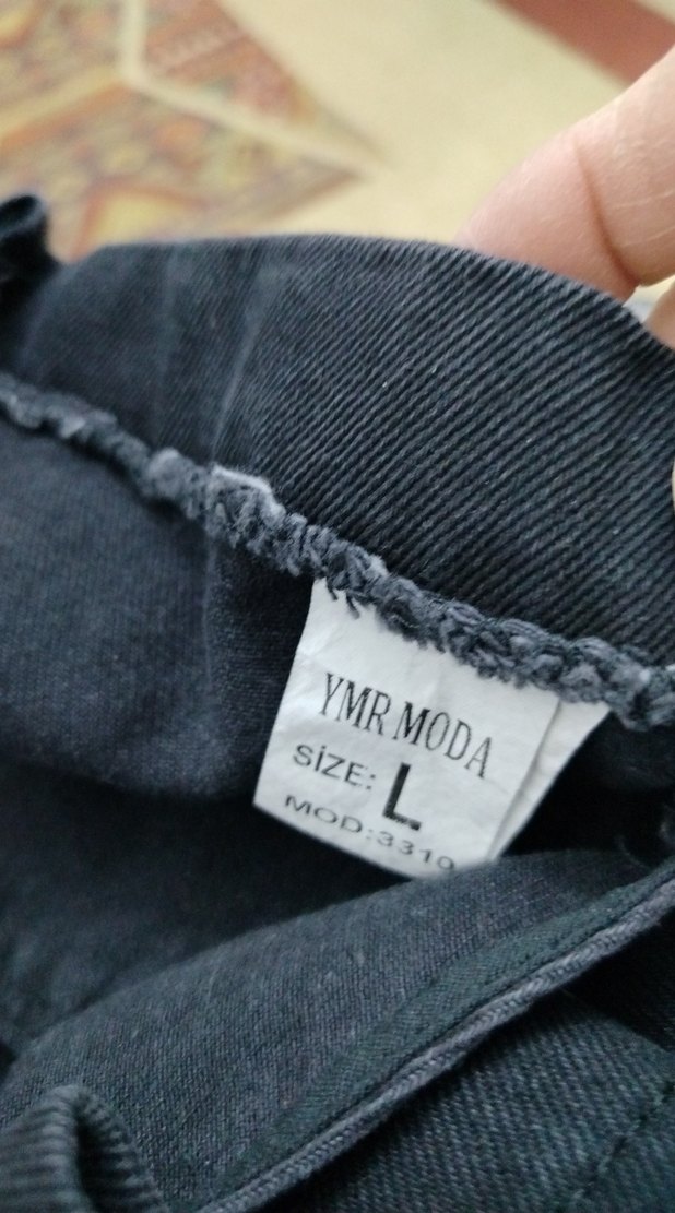 L beden Siyah Kot Midi Askılı Elbise - Görsel 5