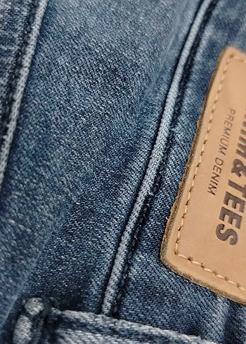 34 beden  Gri Midi Boy Kadın Kot Pantolon - Görsel 5