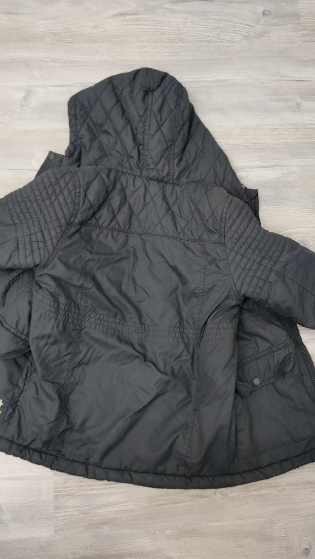 6/7 yaş,,Kapüşonlu Gri Erkek Çocuk Mont - Görsel 5