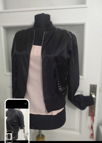 36 Beden siyah Renk Siyah Mini Goth Kadın Ceket36 beden