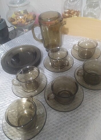 arcoroc FRANCE çay seti 