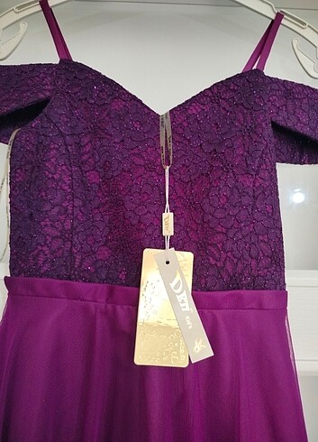 11-12 Yaş Beden bordo Renk 12/13 yaş abiye sıfır