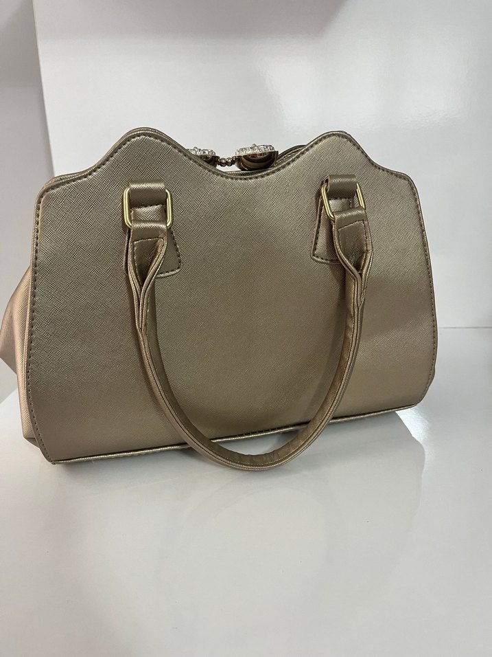 Vintage Desenli Kahverengi Deri Kadın Çanta - Görsel 2