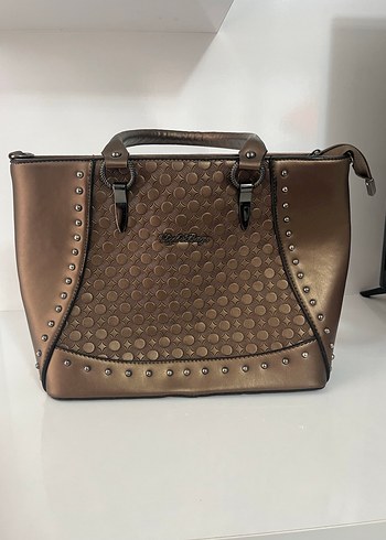 Kahverengi Deri Kadın Çanta - Görsel 2