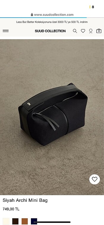 Siyah archi mini bag
