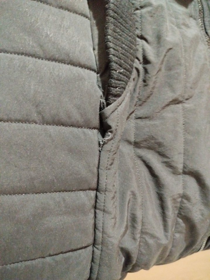 Düğmeli Siyah Uzun Kadın Mont - Görsel 4