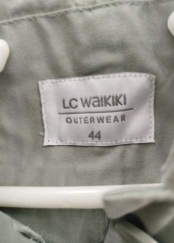 Düğmeli Bej Keten Kadın Ceket - Görsel 5