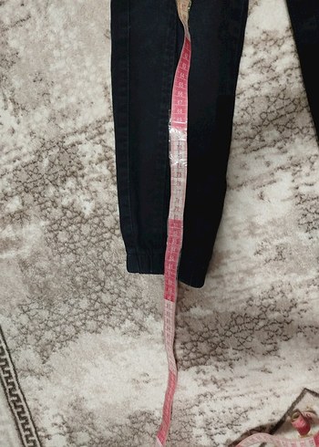 Siyah Rahat Kesim kız çocuk Kot Pantolon - Görsel 6