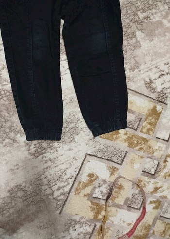Siyah Rahat Kesim kız çocuk Kot Pantolon - Görsel 4