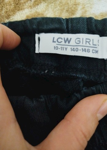 Siyah Rahat Kesim kız çocuk Kot Pantolon - Görsel 5