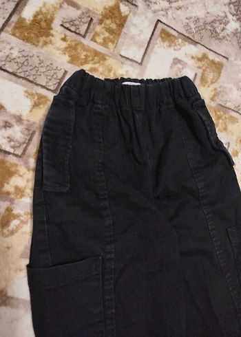 Siyah Rahat Kesim kız çocuk Kot Pantolon - Görsel 3