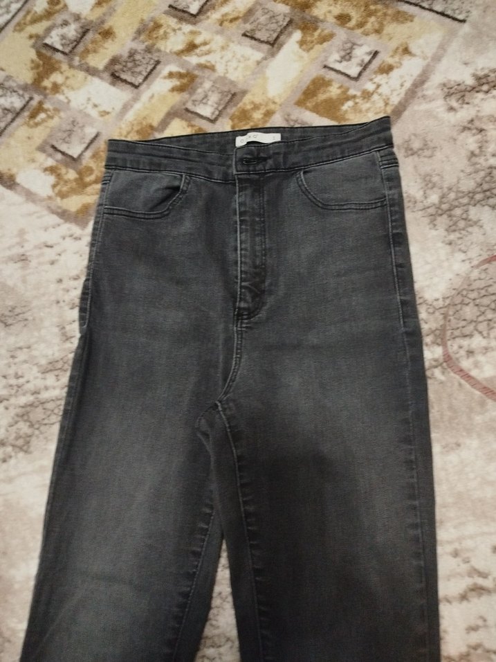 Gri Tie-Dye kız çocuk pantolon - Görsel 3