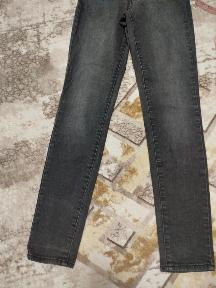 Gri Tie-Dye kız çocuk pantolon - Görsel 2