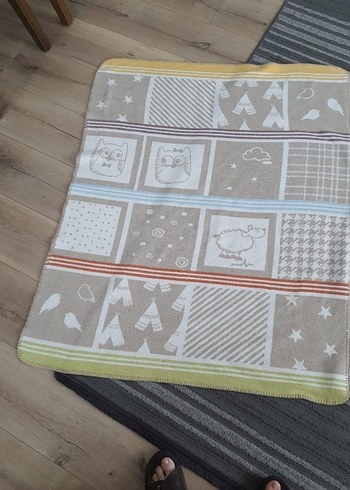 Çocuk Battaniyesi Çok Renkli Desenli - Görsel 2