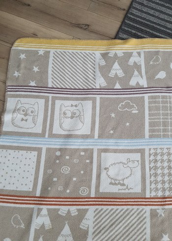 Çocuk Battaniyesi Çok Renkli Desenli - Görsel 3