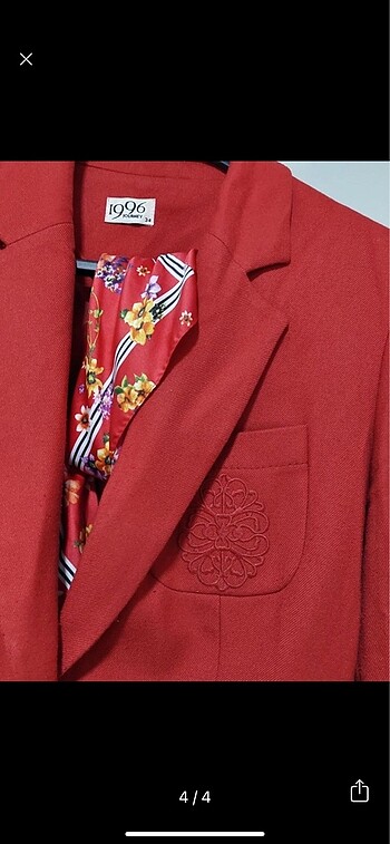 34 Beden Korundu marka blazer