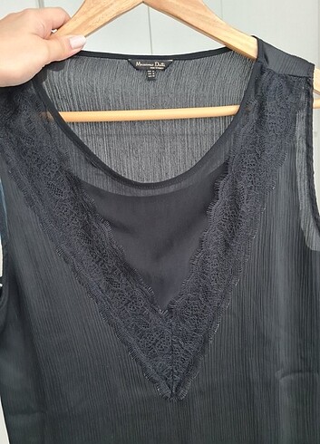 m Beden Massimo Dutti Şık siyah bluz