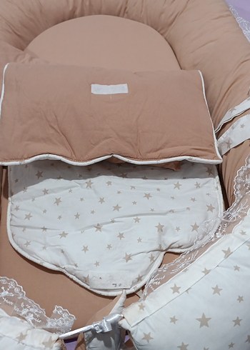 Nakış Detaylı Bej Bebek Uyku Seti - Görsel 5