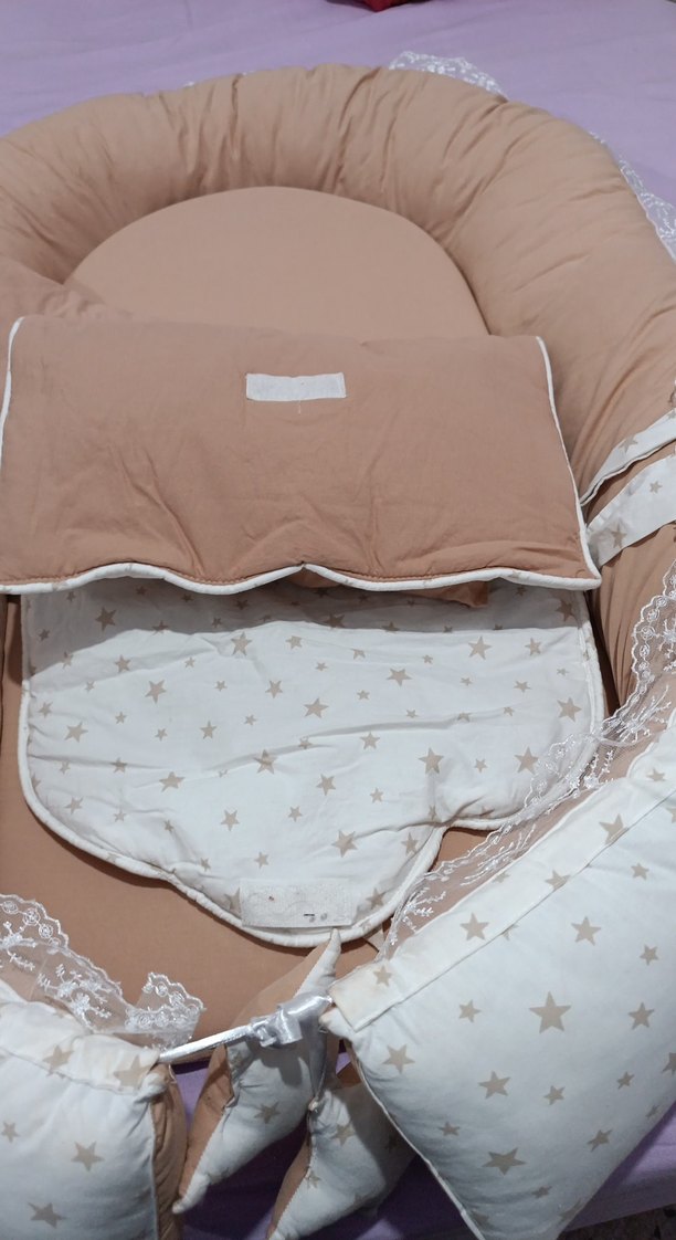 Nakış Detaylı Bej Bebek Uyku Seti - Görsel 5