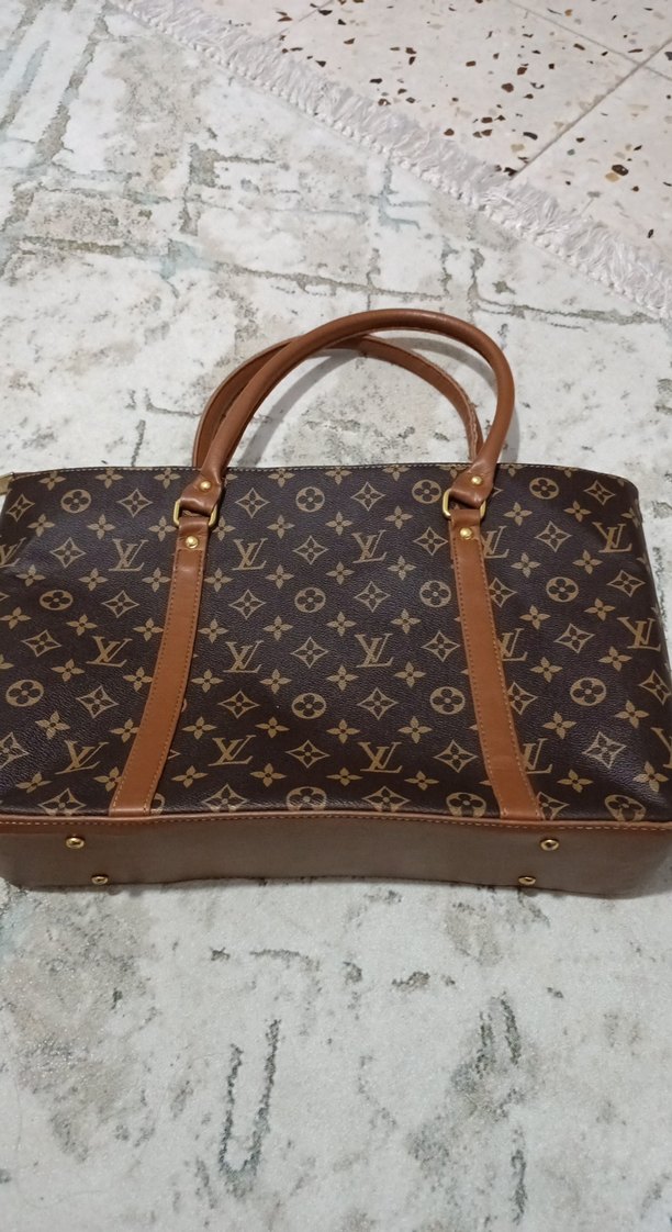 Kahverengi Baskılı Deri Kadın Çanta - Görsel 3