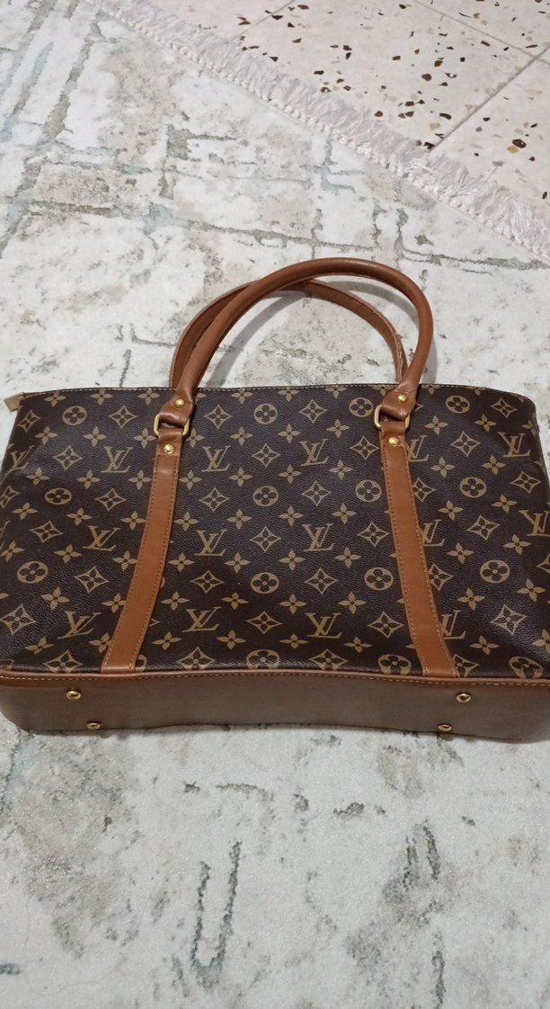 Kahverengi Baskılı Deri Kadın Çanta - Görsel 4